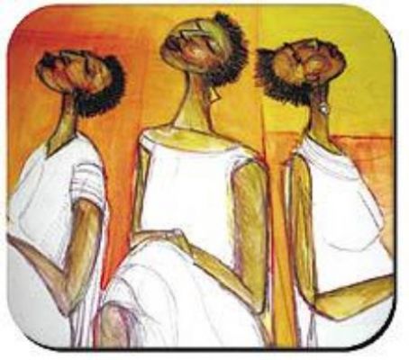 In Thought Black Art Mousepad